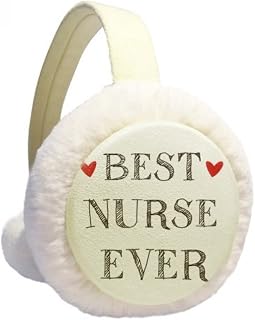 Best nurse ever Protetor de orelhas de inverno com citação respeitada para uso ao ar livre
