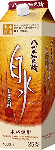 白水 八代不知火蔵 むぎ焼酎 白水 25度 1800ml