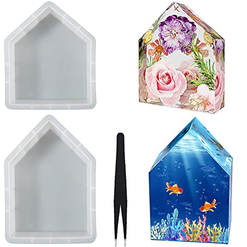 2 Pezzi Stampi in Silicone per Resina Epossidica