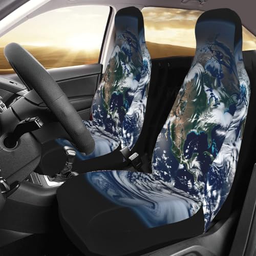 Housse de siège auto universelle respirante bleu marbre pour le confort de vos trajets en SUV