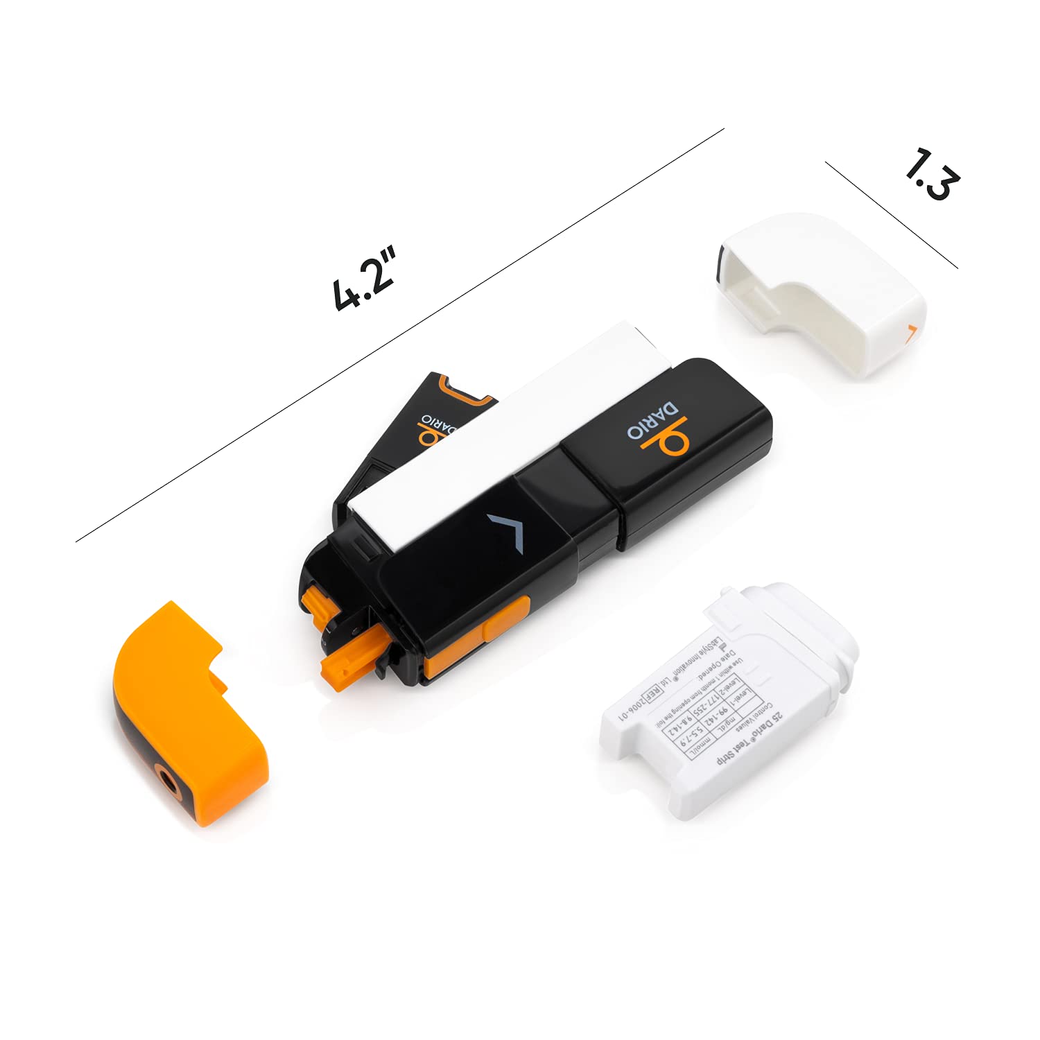 DARIO Blood Glucose Monitor Kit Test Your Blood Sugar Levels and Estimate A1c After 3m. Kit Includes: Glucose-Meter with 25 Strips,10 Sterile lancets (iPhone Lightning) : Health & Household