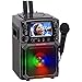 Karaoke USA Portable Karaoke Machine with 4.3” Color TFT Screen, Bluetooth, Recording Function, PA and Built-in Battery (GQ450)