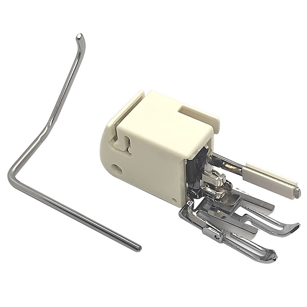 ANTILIA 200339007 Low Shank Open Toe Walking Even Feed Presser Foot with Guide for Babylock, Elna, Janome, Necchi, Pfaff Sewing Machine ALT:395731-81, 200339029