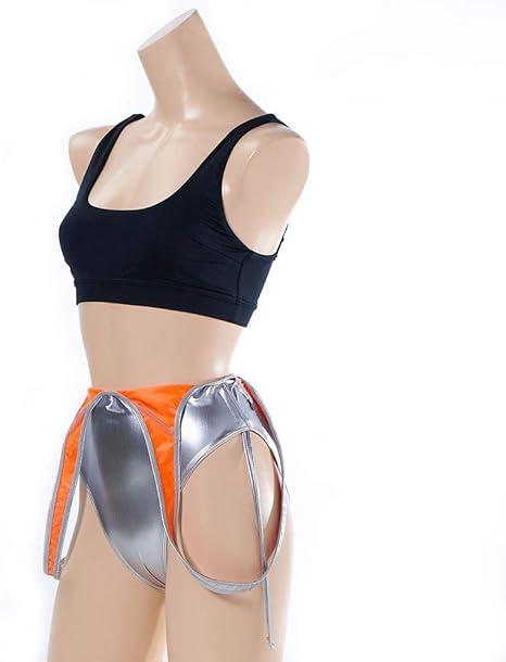 silver bathing suit top