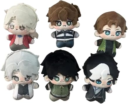 Identity 5 Chibi Figure Doll 6pcs Cute Survivors - Hunter Figure Plush Pendant Game Identity 5 Fans Accessories