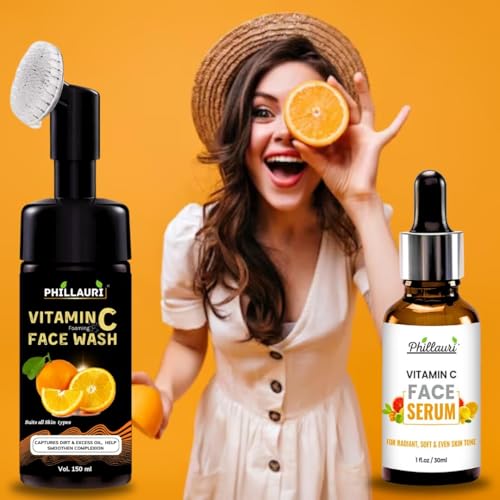 Image of Vitamin C Foaming Facewash & Vitamin C Serum Combo Kit | Vitamin C Face Wash | Vitamin c Face Serum | Vitamin C Combo