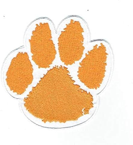 Clemson Tigers Tiger Paw Team Logo Iron on Jersey Patch 4"