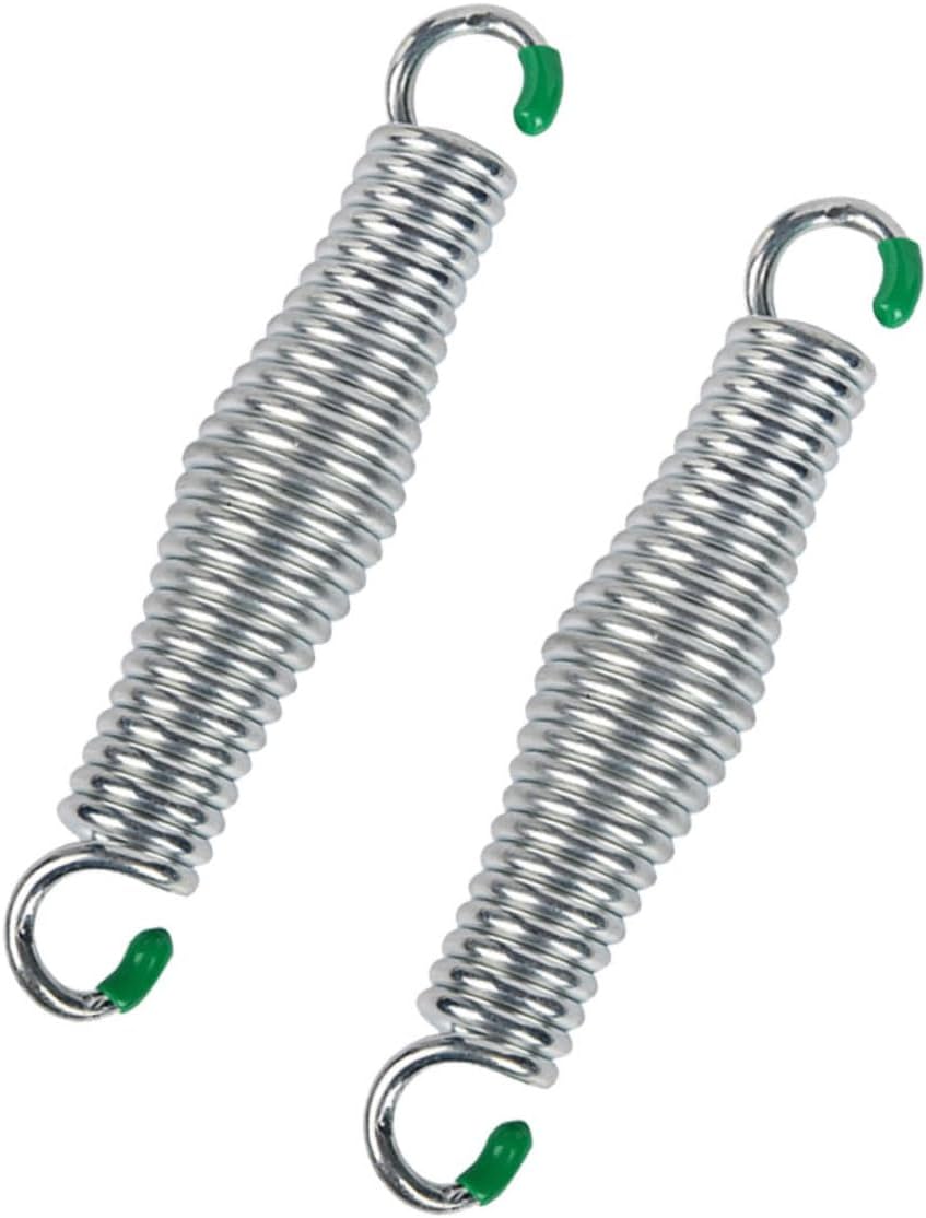 BESPORTBLE 2pcs Capacity Outdoor Hammock Spring for Hanging Chairs Porch Swings Swinging Furniture Silver Suspension Hooks Rotating Design for Comfortable Support