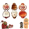 Mini Pie Molds for Baking, 2026 New Holiday Apple Pie Molds Maker, Fall Hand Pies Molds Pans Cutter Set – Mini Pocket Pies Maker Set for Fall,Thanksgiving & Christmas Pumpkin Acorn Shapes (3PC #4)
