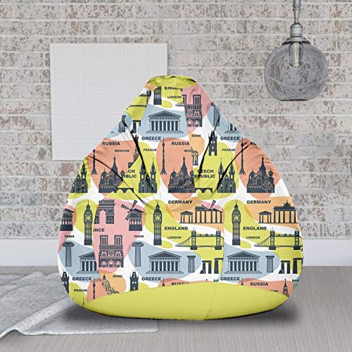 Orka Digital Printed Kids Bean Bag Cover Without Beans - Multicolor-image-49
