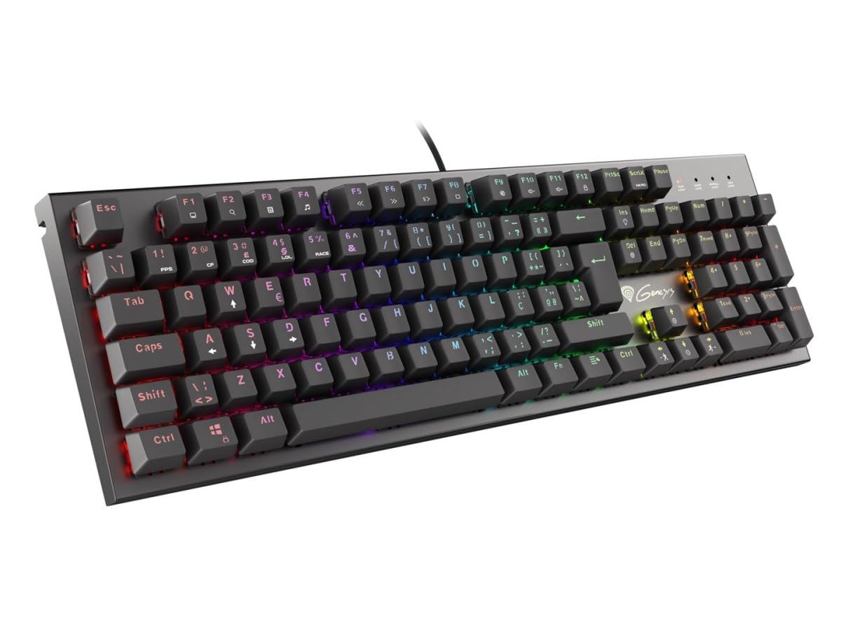 Genesis TECLADO Gaming Thor 300 RGB Portugues MECANICO Red Switch