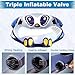 YUEWO 47 Inch Inflatable Ski Ring Owl Shaped, Skiing Ring for Winter Outdoor Sports with Handle Inflatable Winter Duty Sleds Ski Ring, Heavy Duty Snow Sleds for Adults