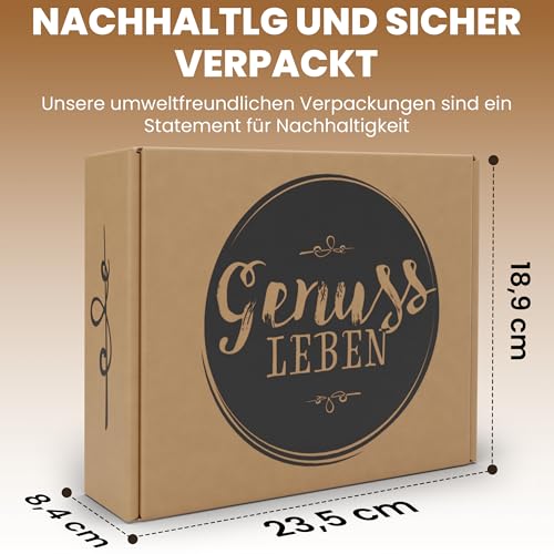 Genussleben Frühstücksbox herzhafte Verführung mit 500g köstlicher, haltbarer Wurst für Camping, Outdoor, Frühstück oder Zelten