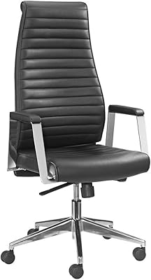 Mayer Drehsessel, Echtleder, schwarz, One Size