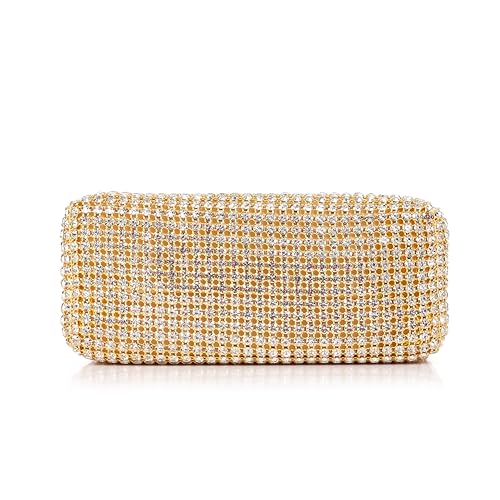 Image of Rhinestone Crossbody chain sling Bag for women Evening Clutch Handbags for Girls trendy Ladies crystal Glitter Purse Wallet for Party Wedding.