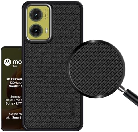 EASSGU Custodia per Motorola Moto g85 5G (6.6 Inches) Cover Morbida per Cellulare in Silicone TPU Anticaduta e Antigraffio - Viola scuro