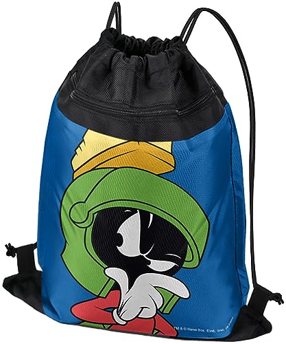 LOGOVISION Looney Tunes Marvin The Martian Drawstring Backpack Sports Bag Sackpack 17