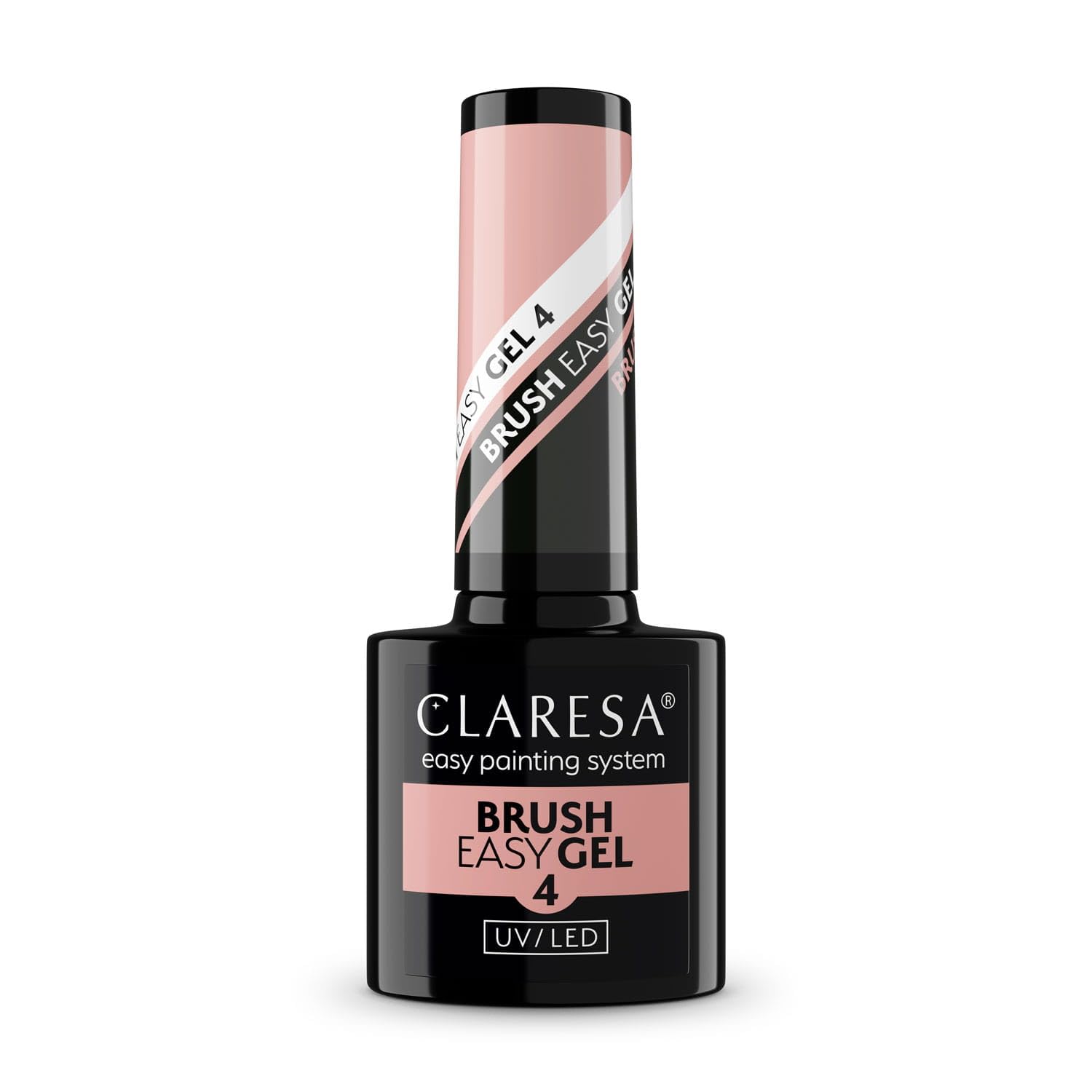 Claresa Easy Brush Gel Żel Do Paznokci w Pędzelku 4 Średni Beż Nude 5g