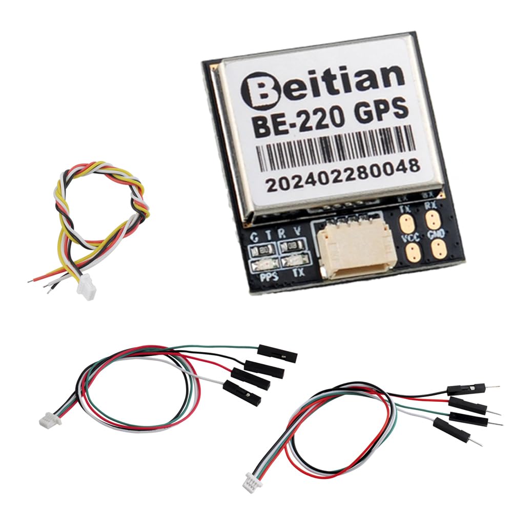 BE-220 GPS Receiver Module TTL M10 Chip 38400bps 1Hz for Arduino FPV Aircraft CC3D Flight Control, Replace BN-220 GPS
