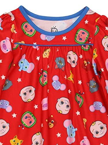 CoComelon Infant and Toddler Girls Flannel Granny Gown Nightgown Pajamas3