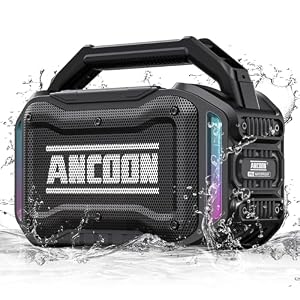 ANCOON Speakers Bluetooth Wireless: 80W(Peak) Loud Speaker with Bass