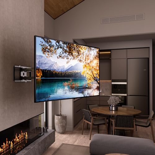 Image of Mount-It! The Beast Heavy Duty Full Motion TV Wall Mount for 100 & 98 Inch TVs, 60-110 inch Screens up to 275 lbs, Dual Arm 39 inch Extension, VESA 100x100-800x600, Fits 16-24 inch Studs