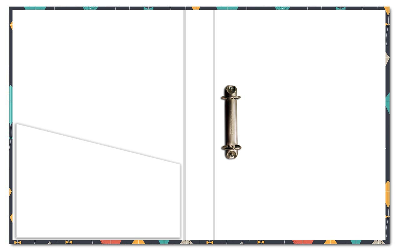 Paper Plane Design 2D Folder Case, A4 Size, Ring Binder File Folder, Can Use in Office/Hospital/Banking/Account/School Documents, Bills & Certificates 1
