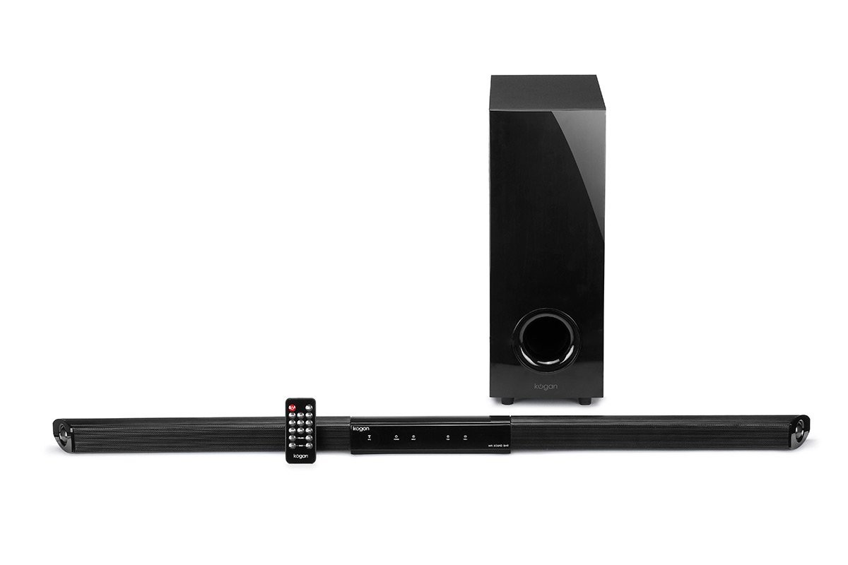 kogan 2.1 ch 100w detachable soundbar with wireless subwoofer