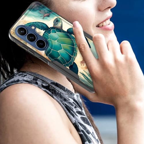 CICPLKSE for Galaxy S26 Plus Case,Dual Layer Heavy Duty Hybrid Shockproof Hard PC Soft Silicone TPU Bumper Protective Case for Samsung Galaxy S26 Plus 6.7 inch 2026,Sea Turtle - image 7