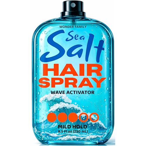 Sea Salt Spray – Wave Activator & Texture Spray for Hair Volume – Texturizing Hair Mist & Curl Refresher for Men & Women – Travel Size Hairspray Extra Hold Volumizer & Strong Holding for Styling
