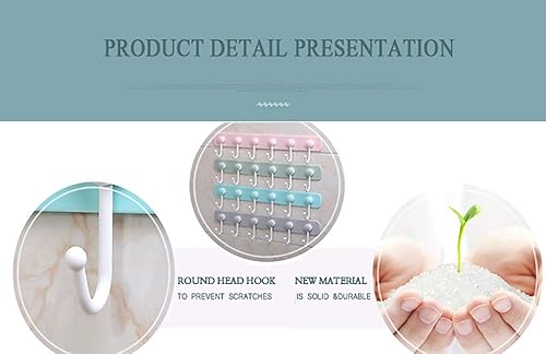 Miniatura 8 de Perchero de pared para niños, ganchos adhesivos de pared con 6 ganchos giratorios para colgar ropa, toallas de cocina, perchas decorativas rosas