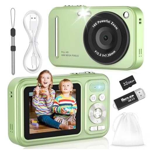 WITYEAH Kids Digital Camera 48MP FHD