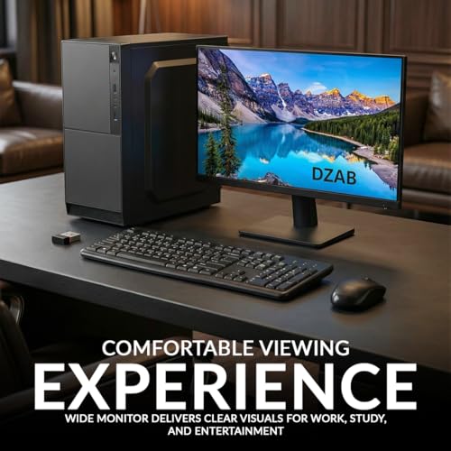 Image of Core i5 Assembled Desktop PC | 8GB RAM | 500GB HDD + 128GB SSD | Windows 11 Home | 19 Inch Monitor | Complete Set with Keyboard & Mouse | Black