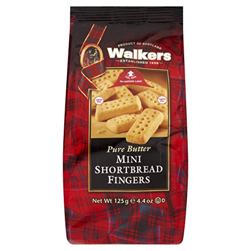 Walkers Pure Butter Mini Fingers Shortbread, 125g