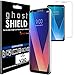 TECHGEAR Screen Protector to fit LG V30 [ghostSHIELD Edition] Genuine Reinforced Flexible TPU Screen Protector Guard Covers with Full Screen Coverage inc Curved Screen