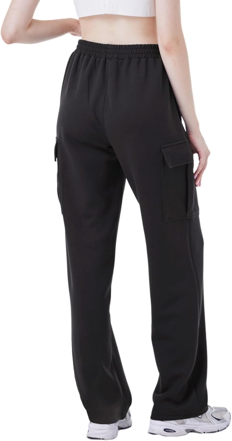 TTZ Women’s Tall Cargo Sweatpants 32"/34" Inseam Extra Long Soft Stretch Lounge Pants for Tall Women