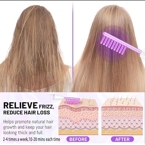 RHXHMASX varinha facial de alta frequência, facial portátil de alta frequência com 4 bastões de argô