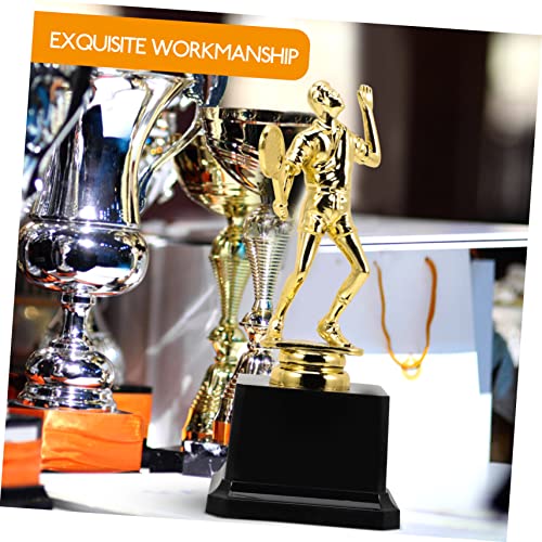BESPORTBLE Decoração De Futebol Troféus De Futebol Troféus De Plástico Troféu De Badminton Pequeno T