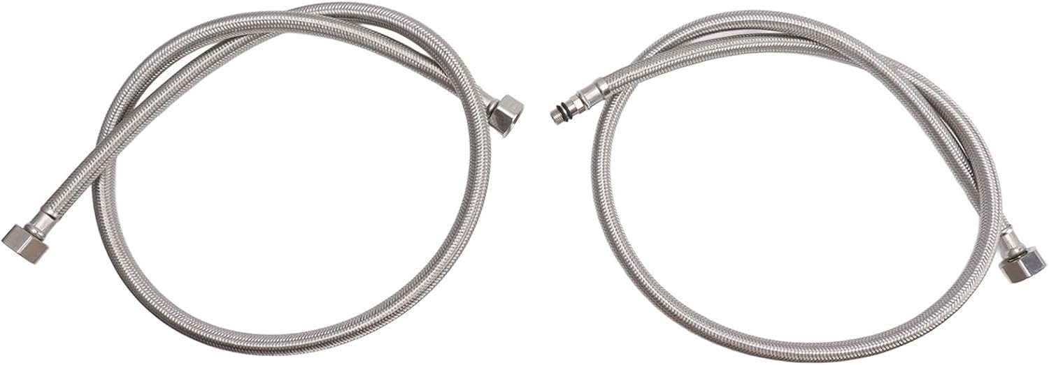 Kikumi 304 Stainless Steel Pitcher Rinser Cup Washing Machine Glass Washer Rinser High Pressure Washing Flow Drip Tray with Hose for Bar Cafe (Stainless Steel Colour a)