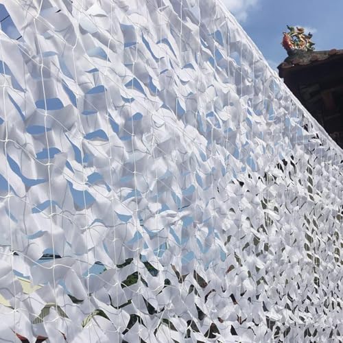 Filet de camouflage blanc pour pergola et grand auvent - 8