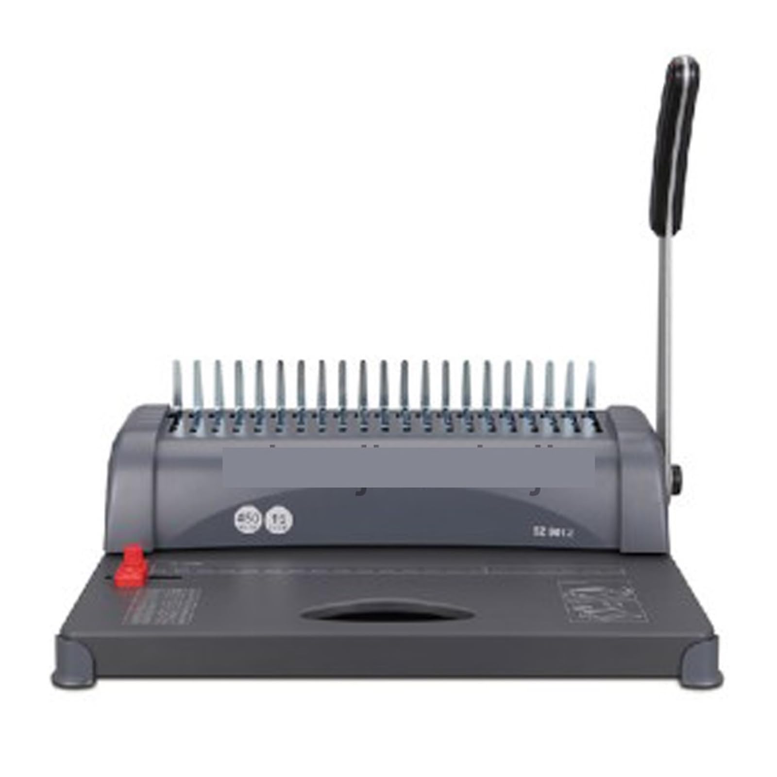 Rilegatrice, Macchina for rilegatura finanziaria di tipo a pettine for carta A4 Macchina for foratura manuale con morsetto ad anello in gomma Macchina for rilegatura manuale a 21 fori 1 pz,per format