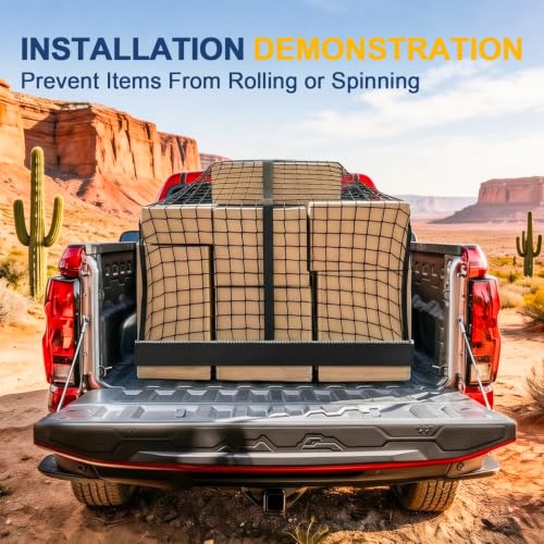 Image of Cargo Net for Silverado /Ridgeline /Ram 1500 /Tacoma /Tundra /Frontier /Sierra