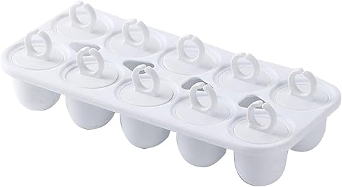 Miniatura 5 de Molde de paletas de 10 cavidades con protectores de goteo, molde de helado reutilizable para paletas de hielo, recipientes de almacenamiento de