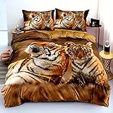 Realistisches 3D Design: Verwenden wir das neueste 3D digitale Drucktechnologie, sodass das Tiger-Motiv ist klar und realistischer, und das Muster wird nicht farbecht, sodass die Farbe klar ist und Ihnen visuelles Vergnügen bereitet.