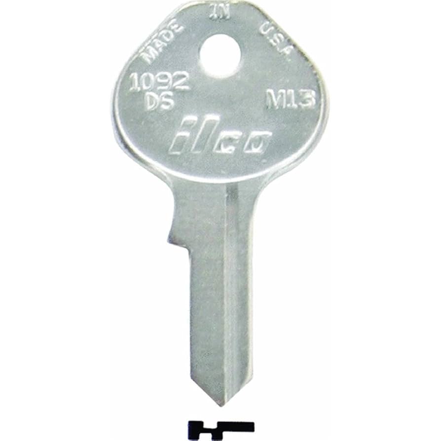 Chapado en Laton シルバ　Ms1d Amazon.com: Llave en blanco, latón, tipo M13, 4 pines, PK10