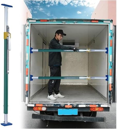 Heavy Duty Adjustable Cargo Restraint Bar - Ratcheting Load Stabilizer for Pickup Trucks, SUVs, Vans & Trailers - Secure Transport with Durable Locking System
