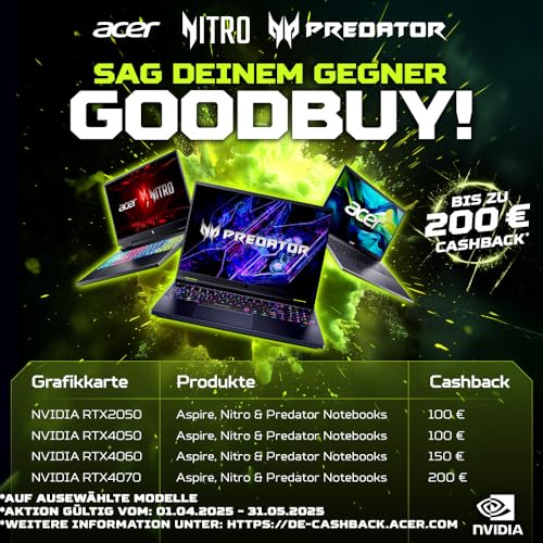 Acer Predator Helios Neo 16 (PHN16-72-93HB) Gaming Laptop | 16" WQXGA IPS 240Hz Display | Intel Core i9-14900HX | 32 GB RAM | 1 TB SSD | NVIDIA GeForce RTX 4070 | Windows 11 | QWERTZ Layout | schwarz – Bild 3