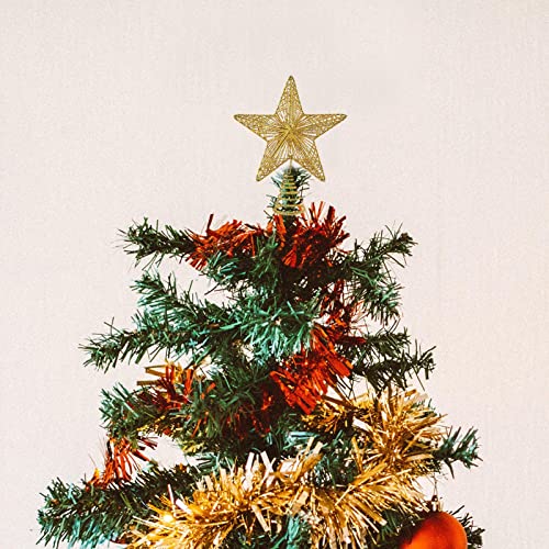 Natal Star Topper Casa Natal Ornamento estrela Decoração árvore Natal Enfeites Confortável para Deco