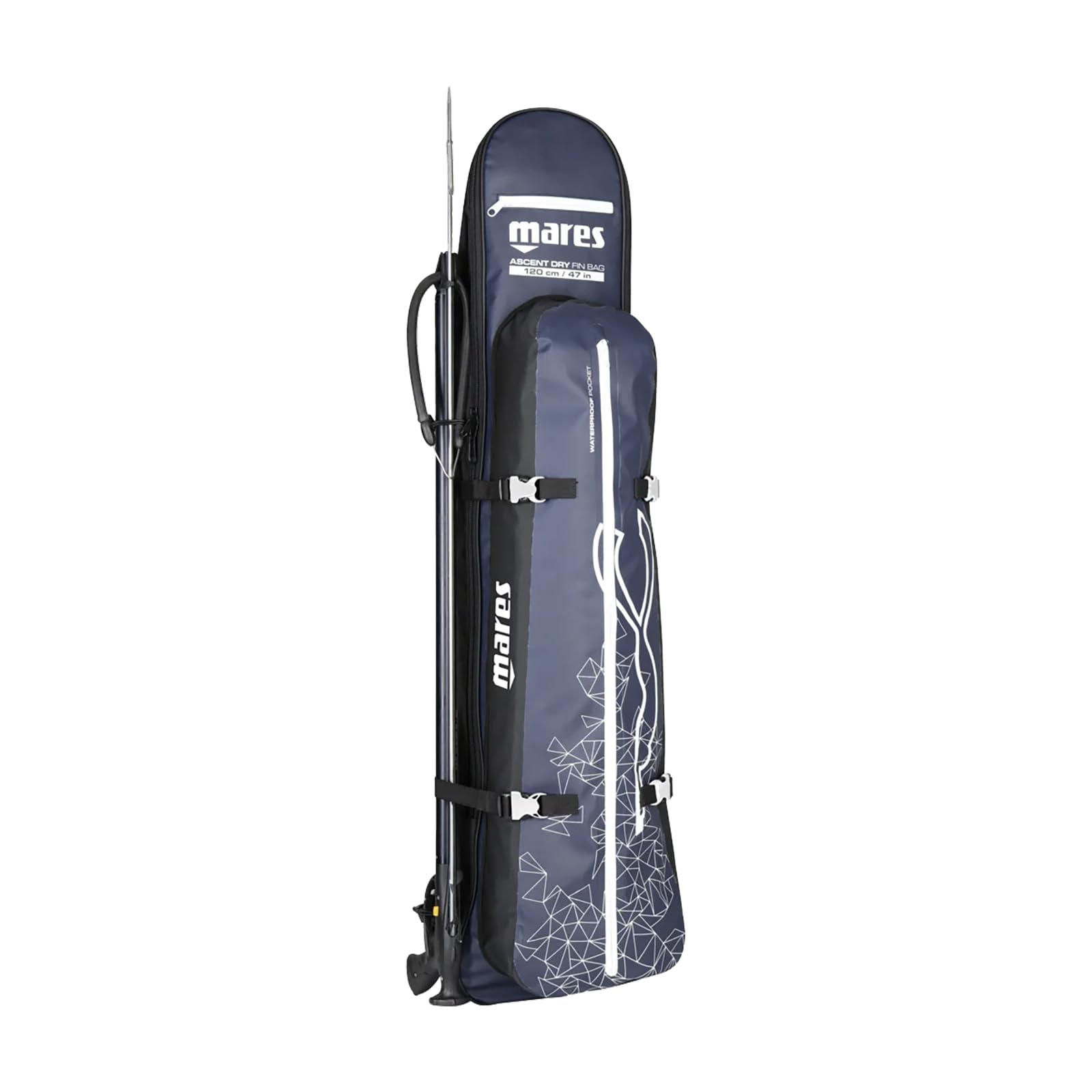 Mares Bag Ascent FINS - Borsa Per Attrezzatura Subacquea, Capienza 2 Paia Pinne, Tasca Documenti