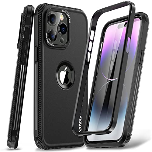 WINTONG Magnetic Case Compatible with iPhone 13 Pro Case, [Military Grade Drop Protection] Full-Body Shockproof Rugged Protective Cover Heavy Duty Bumper Case for iPhone 13 Pro 6.1", Black